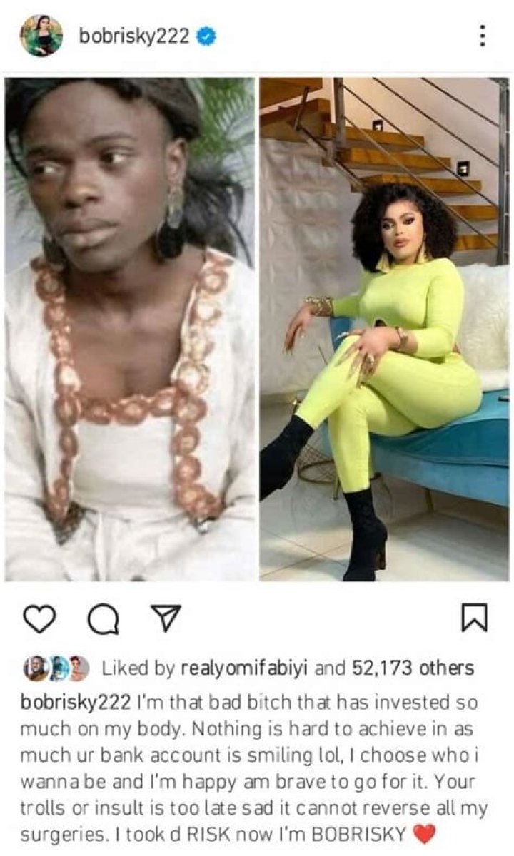 
Bobrisky Sends Important Message To His Haters, Days After Being Exposed 