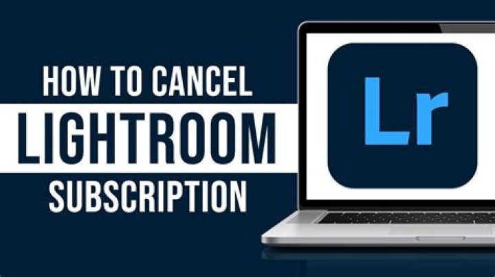 How to cancel lightroom subscription