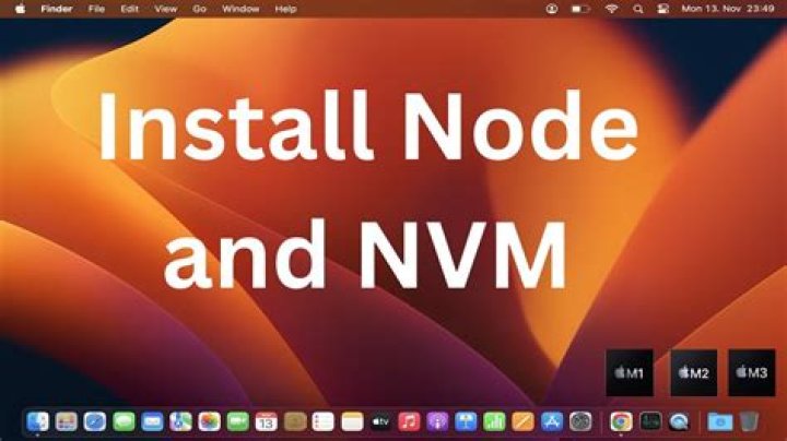 How to install nvm on mac
