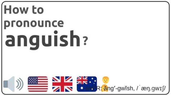 How to pronounce anguish