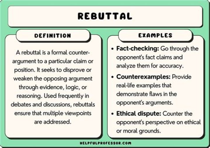How to write a rebuttal