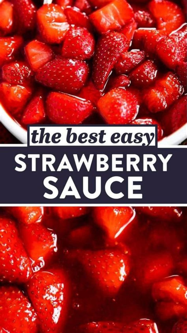 Strawberry Sauce {Quick & Easy}