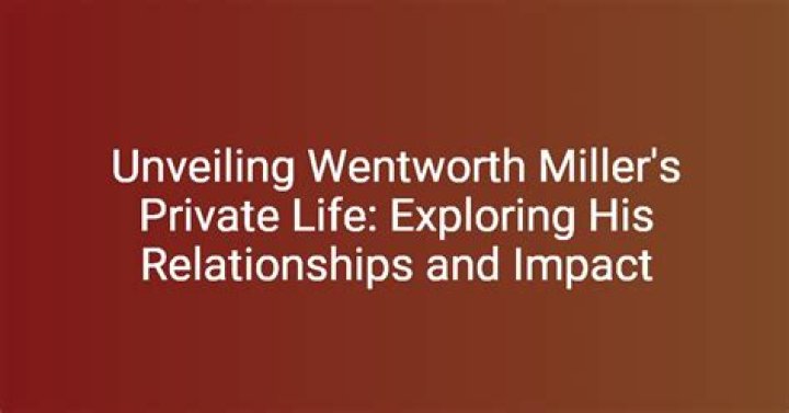 Wentworth Miller Partners: Exploring His Relationships And Personal Life