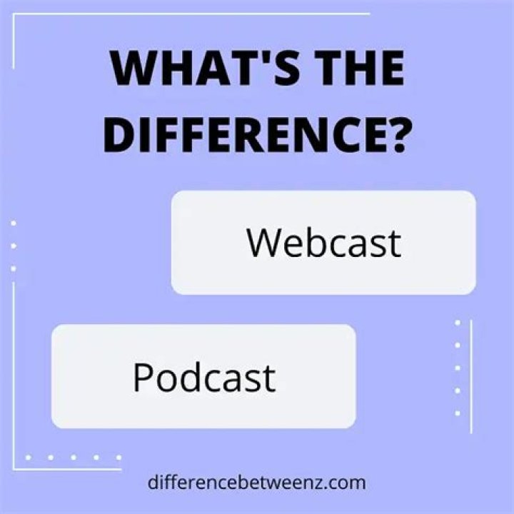 What is the Difference Between Webcast and Podcast